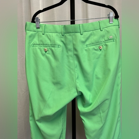 Peter Millar Wicking Element 4 Chino Golf Pants Performance Green | size 35 - Picture 5 of 8